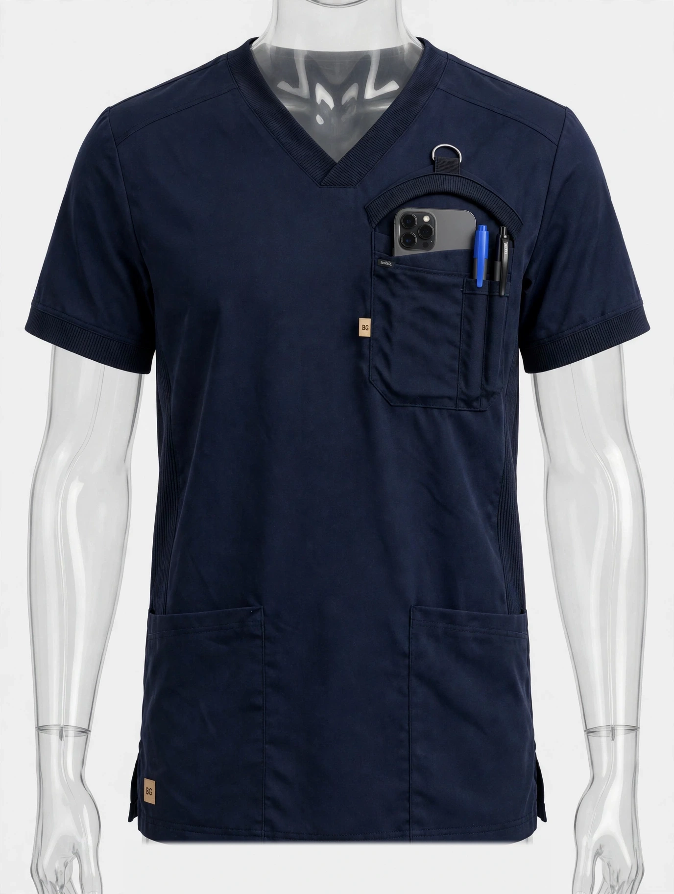 Navy BG Scrubs top